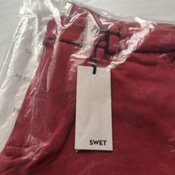 NWT Swet Tailor Men's Red Everyday Chino Short Size 28 - Picture 3 of 6